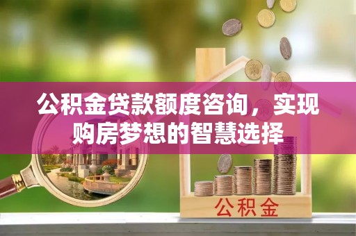 明山公积金贷款额度咨询，实现购房梦想的智慧选择