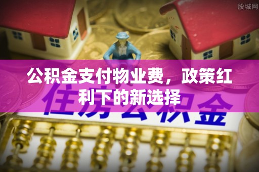 明山公积金支付物业费，政策红利下的新选择
