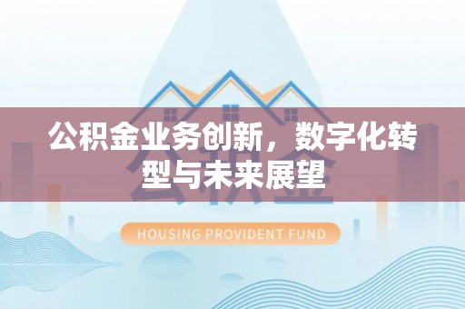 明山公积金业务创新，数字化转型与未来展望