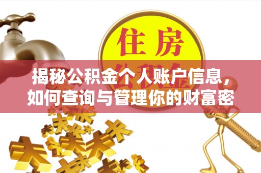 明山揭秘公积金个人账户信息，如何查询与管理你的财富密码