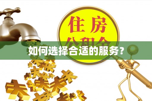 明山如何选择合适的服务？