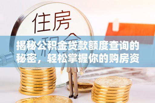 明山揭秘公积金贷款额度查询的秘密，轻松掌握你的购房资金