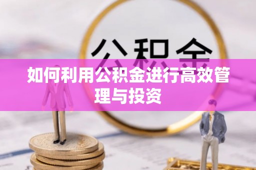 明山如何利用公积金进行高效管理与投资